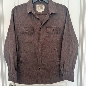 Grayers Men's Brown Military-Style Button Jacket